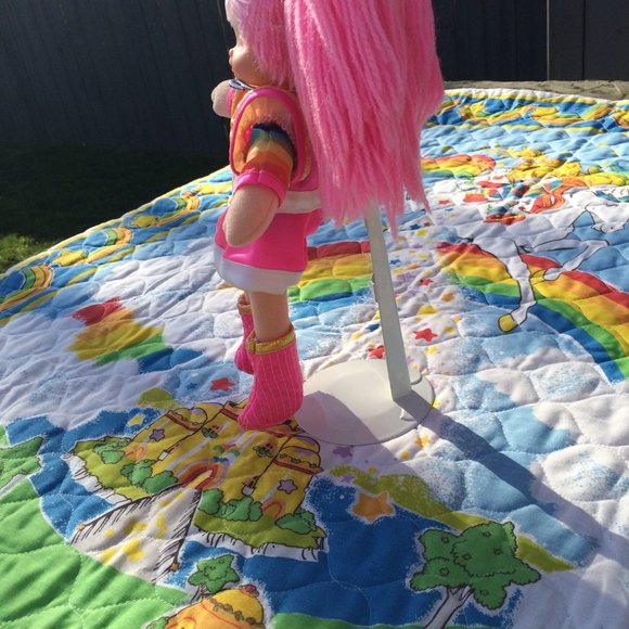 Rare Vintage Rainbow Brite Tickled Pink with boots Yarn Hair 1983 BL191 Mattel - Picture 3 of 3